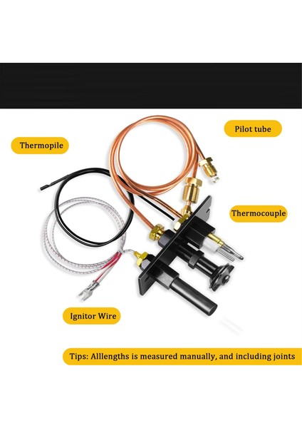 10002264 Propan ve Doğal Gaz Pilot Tertibatı, 10002265 Lp ve Ng 3 Yollu Pilot Değişimi Majestic, Temco ve Şömineler Için (Yurt Dışından) modelleri