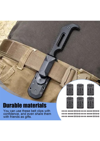 Bıçak Kydex Kılıf/kılıf Için 6 Adet Seyahat Tokası Büyük Tek Lok Kemer Klipsi Döngüsü, Donanımlı, Kendin Yap Için Özel (Yurt Dışından) indirimleri