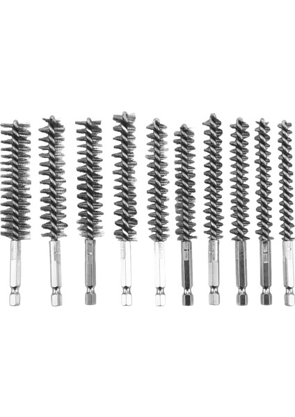 Farklı Boyutlarda 10 Adet Paslanmaz Çelik Delme Fırçası, 1/4 Inç Altıgen Şaft, Matkap Seti Için Tel Fırça Ataşmanı (Yurt Dışından) fiyatları