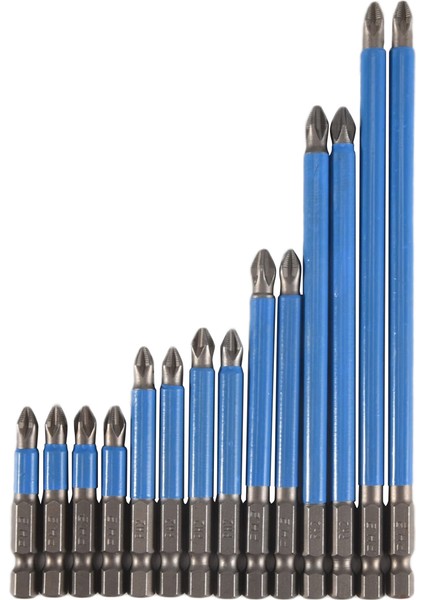 14 Parça Manyetik Kaymaz Tornavida Uçları Seti Darbeli Sürücü Uç Seti 1/4 Inç Altıgen Şaftlı Çapraz Matkap Ucu Seti (Yurt Dışından)