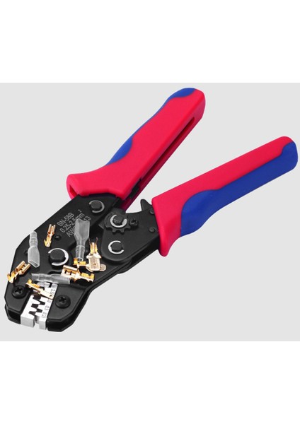 SN-58B Cırcırlı Sıkma Pensesi Sıkma Aleti 0,25-2,5 Mm² AWG24-13 Terminal Kablosu Elektrik Pensesi Için (Yurt Dışından) fiyatları