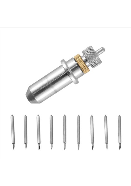 1 Adet Tungsten Çelik Oyma Bıçağı Tutucu + 9 Adet 30/45/60 Derece Bıçak (Yurt Dışından) fiyatları