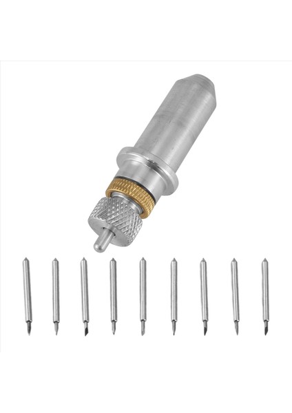 1 Adet Tungsten Çelik Oyma Bıçağı Tutucu + 9 Adet 30/45/60 Derece Bıçak (Yurt Dışından) modelleri