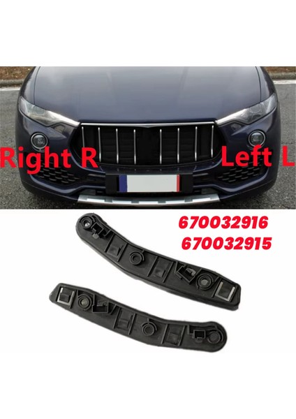 Maserati Levante 2017-2020 Far Uzun Tutucu Klipsleri Için 1 Çift Ön Tampon Braketi Montaj Onarımı 670032916 670032915 (Yurt Dışından) fırsatları