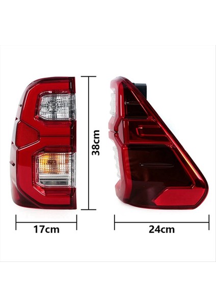 Toyota Hilux Revo Rocco Sr5 Pickup 2020-2022 Için Sol Arka LED Stop Lambası Fren Lambası 81560-0K430 815600K430 (Yurt Dışından) indirimleri