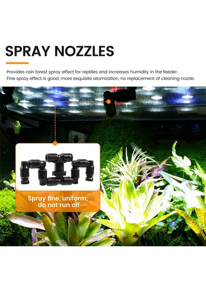 Mıus Sürüngen Sisleyici Sis Yağmurlama Sistemi Yağmur Ormanı Tankı 360 Derece Ayarlanabilir Akvaryum Sucul Hayvan Soğutma Sistemi (Yurt Dışından) fırsatları