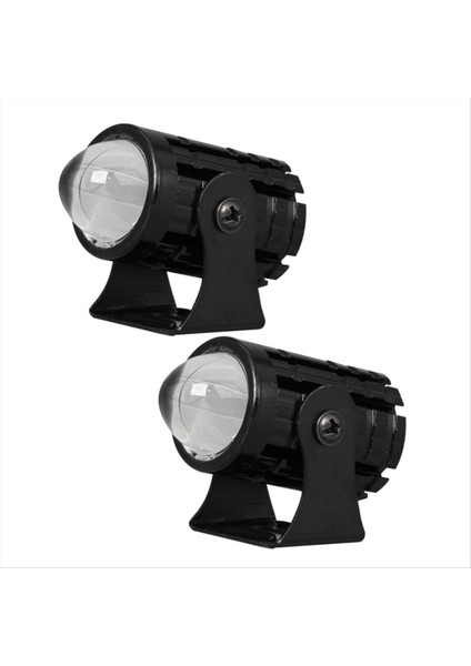 Motosiklet Yüksek Güçlü Lens Spot Işığı 6000K LED Çift Renkli Harici Spot Işıkları 8-80V Anahtarlı Farlar A (Yurt Dışından) fırsatları