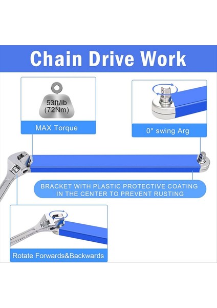 15 Inç 0 Derece Cırcırlı Dar Erişimli Uzatma Anahtarı Seti (Yurt Dışından) fırsatları