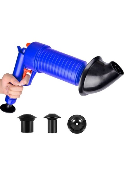 4 Vantuzlu, Yüksek Basınçlı Egzozlu Gider Tıkanıklığı Giderici (Yurt Dışından)