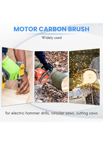 Evolution Rage 3 255 mm Gönye Testere Için 10 Adet Karbon Fırça (Yurt Dışından) modelleri