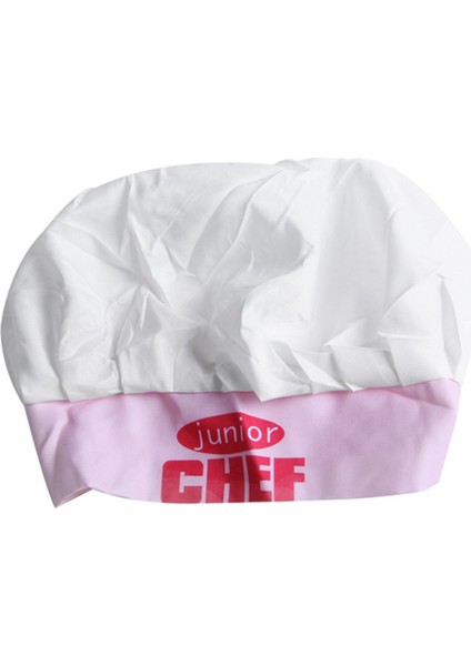 Çocuk Şef Şapkası Önlüğü Yemek Pişirme Fırıncılık Şefleri Junior Hediyesi (Pembe) (Yurt Dışından) fırsatları
