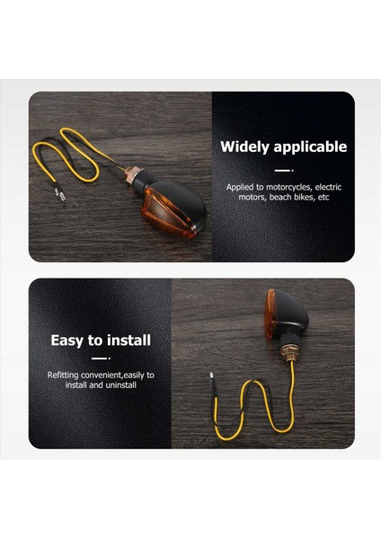 Honda Suzuki Için Evrensel 12V Motosiklet Dönüş Sinyal Lambası Ön Arka Yanıp Sönen Halojen Işık Flaşörlü Bisiklet Lambası (Yurt Dışından) indirimleri