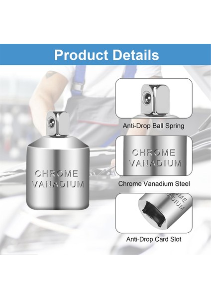 Soket Adaptörü, 6 Parçalı Adaptör Seti, Soket Adaptör Seti, Cırcır Anahtarları, Lokma Anahtarları ve Somun Cırcır Anahtarları Için Adaptör Seti (Yurt Dışından) modelleri
