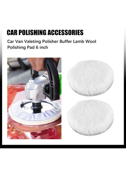 Araba Van Valeting Cilalama Tamponu Kuzu Yünü Cilalama Pedi 6 Inç (Yurt Dışından) fırsatları