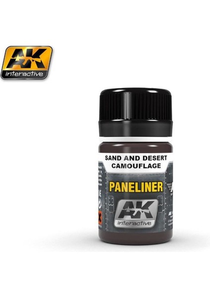 Ak 2073 35 Ml. Kum ve Çöl Kamuflaj, Paneliner Serisi Enamel Model Boyası