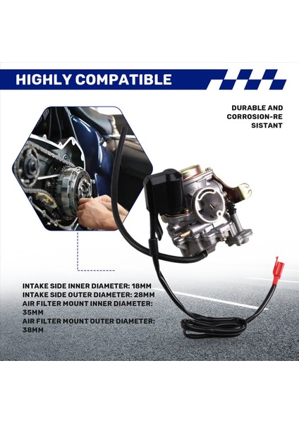 PD18J Gy6 50CC Scooter Moped PD18J Karbüratör Karbüratör (Yurt Dışından) indirimleri