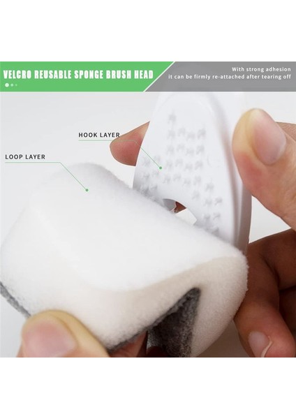 Sabunluk Fırçası Seti ve 4 Yedek Başlık Yeşil (Yurt Dışından) indirimleri