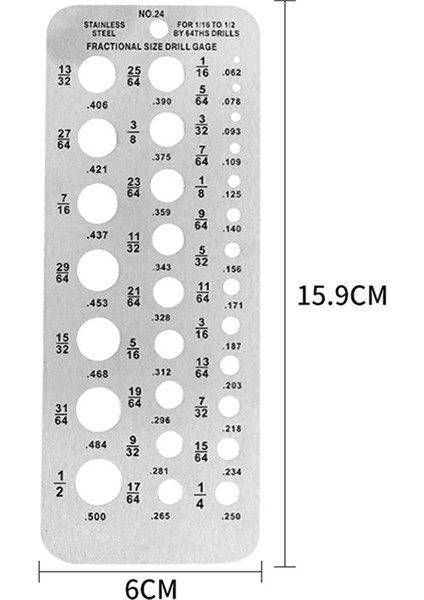 Çap Ölçer Paslanmaz Çelik Çap Ölçer Tel Kalınlığı Ölçer Test Cihazı Cetvel Kendin Yap Matkap Ölçüm Ölçer Aleti (Yurt Dışından) indirimleri