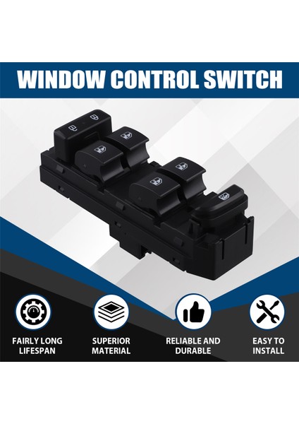 Chevrolet Cavalier 2016, 2017, 2018 ve 2019 Için Pencere Anahtarı Cam Kaldırma Kapı Kilidi Ana Sürücü Tarafı Düğmesi 26685451 (Yurt Dışından) fırsatları