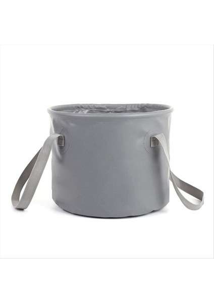 Açık Hava Taşınabilir Katlanır Kova Taşınabilir Balıkçılık Gri B (Yurt Dışından)