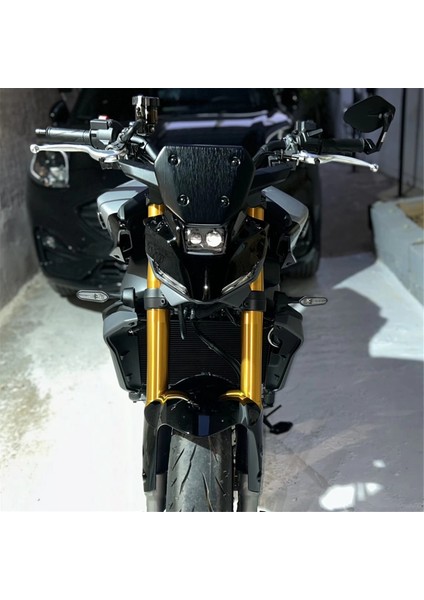 Motosiklet Ön Camı Ön Cam Siperliği Rüzgar Siperi Deflektörü Siyah (Yurt Dışından) fiyatları