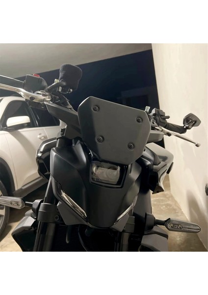 Motosiklet Ön Camı Ön Cam Siperliği Rüzgar Siperi Deflektörü Siyah (Yurt Dışından) fırsatları