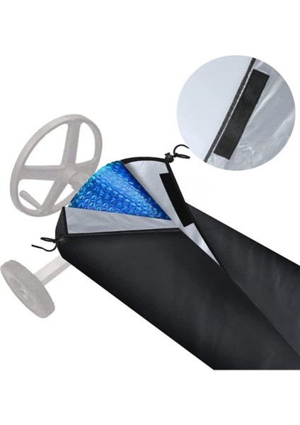 Yüzme Havuzu Güneş Enerjili Makara Kılıfı Su Geçirmez Havuz Güneş Enerjili Battaniye Makara Kılıfı 18' Genişliğe Kadar Havuzlar Için Siyah (Yurt Dışından) fiyatları