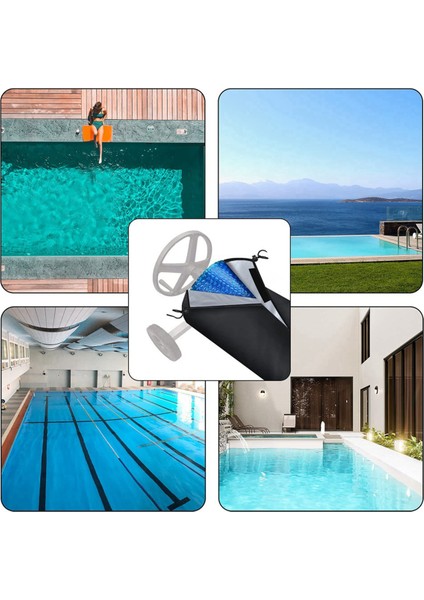 Yüzme Havuzu Güneş Enerjili Makara Kılıfı Su Geçirmez Havuz Güneş Enerjili Battaniye Makara Kılıfı 18' Genişliğe Kadar Havuzlar Için Siyah (Yurt Dışından) modelleri