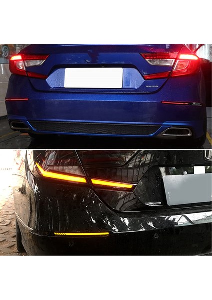 Honda Accord Için Dumanlı Lens LED Arka Tampon Reflektörlü Arka Lambalar (Yurt Dışından) modelleri