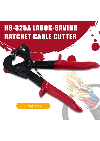 HS-325A 240MM2 Cırcırlı Cırcırlı Kablo Kesici Almanya Tasarım Tel Kesici (Yurt Dışından) fırsatları