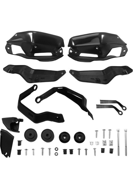 Motosiklet El Koruyucu ve Ön Cam Koruyucu Siyah ve Gri (Yurt Dışından) fiyatları