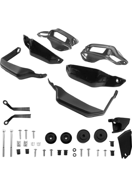 Motosiklet El Koruyucu ve Ön Cam Koruyucu Siyah ve Gri (Yurt Dışından) fırsatları