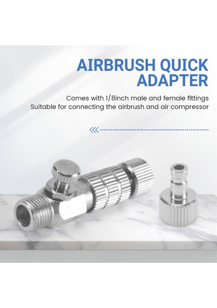 Dayanıklı Airbrush Hızlı Çıkarma Bağlantı Parçası Bağlantı Adaptörü Standart 1/8 Inç Fiş Bağlantı Parçası (Yurt Dışından) fırsatları