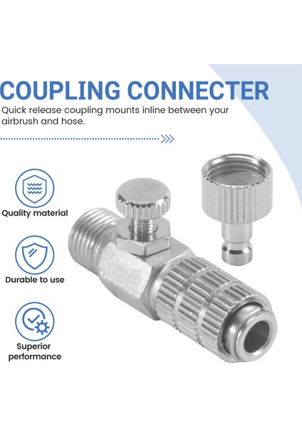 Dayanıklı Airbrush Hızlı Çıkarma Bağlantı Parçası Bağlantı Adaptörü Standart 1/8 Inç Fiş Bağlantı Parçası (Yurt Dışından) indirimleri