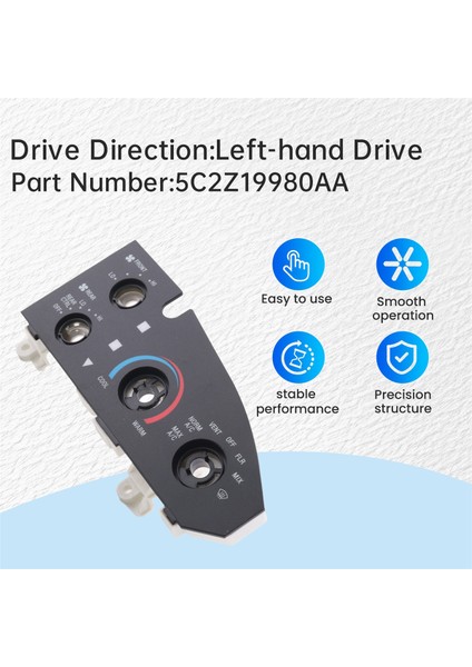 Ford E150 E250 E350 Super Duty 2005-2021 Lhd Gösterge Paneli Kontrol Ünitesi Için Araç Kontrol Ünitesi Klima Anahtarı 5C2Z-19980-AA (Yurt Dışından) indirimleri