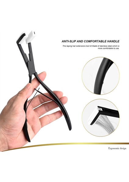 Saç Ekstansiyon Bant Pensesi Paslanmaz Çelik Düz Yüzey Ekstansiyon Bant Sızdırmazlık Kelepçesi Pense Aleti (Yurt Dışından) fiyatları