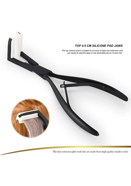 Saç Ekstansiyon Bant Pensesi Paslanmaz Çelik Düz Yüzey Ekstansiyon Bant Sızdırmazlık Kelepçesi Pense Aleti (Yurt Dışından) fırsatları