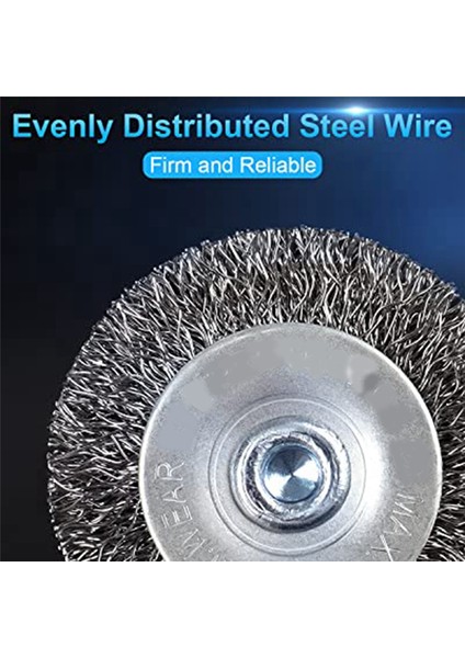 Pas Giderme, Korozyon ve Yüzeyleri Ovma Için 15'li Karbon Çelik Tel Fırça, Fincan Fırça ve Kalem Fırça Seti (Yurt Dışından) modelleri