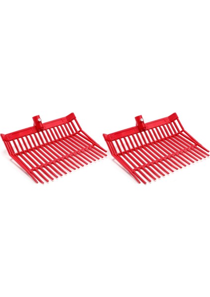 Gübre Çatalı Yedek Başlığı, Dirgen Başlığı, At Gübresi Tırmığı, Gübre Toplama, Ahır Atıkları Giderme, Kırmızı, 2 Adet (Yurt Dışından)