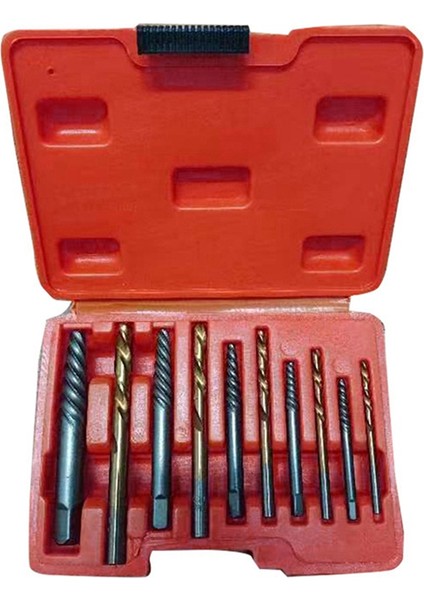 10 Adet Set Vida Çıkarıcı Kırık Tel Çıkarıcı, Düşen Vidaları ve Kırık Cıvata Donanım Aletlerini Çıkarmak Için Kullanılır. (Yurt Dışından)