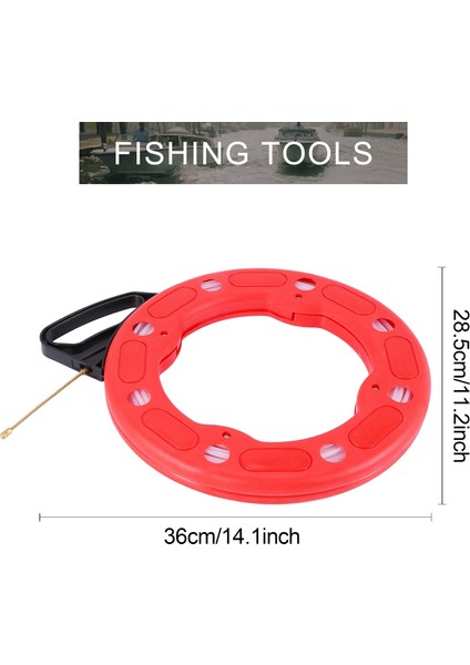 100 Ft Balık Şeridi Makarası Tel Çekme Aletleri 30 M Elektrik Kablosu Çekme Makarası Çekme Aleti (Yurt Dışından) indirimleri