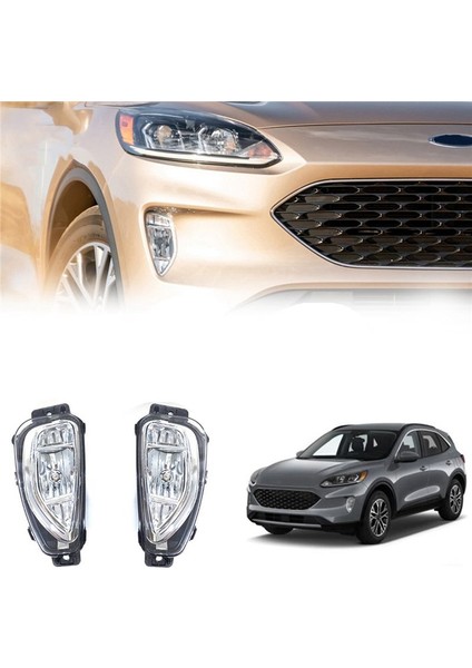 Ford Escape 2021 2022 2023 Için Sürücü Tarafı Sol Ön Tampon Sis Lambası Grubu Halojen Ampullü Araç Sürüş Lambası Sis Lambası (Yurt Dışından) fırsatları