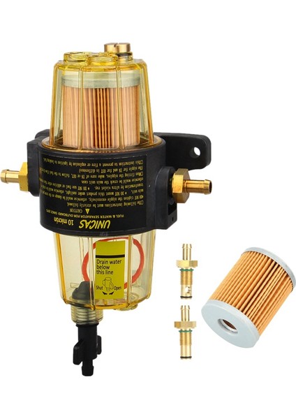 UF-10K Yakıt Filtresi Yakıt-Su Ayırıcı Tertibatı ve Filtre Elemanları Yamaha Dıştan Takma Motor Için Yakıt Filtresi Tertibatı (Yurt Dışından)