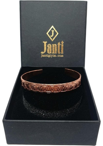 JTAW25BLK1627 Bakır Model 1627 Garantili Hediye Kutulu Janti Bileklik