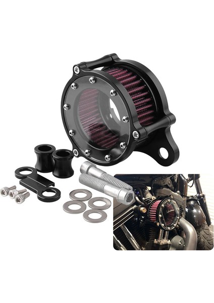 Sportster XL883 XL883N XL883R XL883P XL1200 XL1200L XL1200X Iron 883 Forty Eight XL1200X 2004-2016 Için Hava Temizleyici Giriş Filtresi Sistemi Kiti (Yurt Dışından) fiyatları