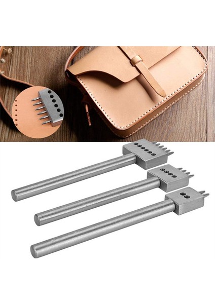 Parça Deri Çatal Delme Aleti Seti 2/4/6 Çatal El Sanatları Dikiş Dikiş Bağlama Delme Aleti Deri Aletleri (Yurt Dışından) fırsatları