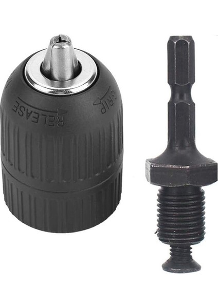 Adet El Sıkmalı Mandren Seti Adaptörü Ağır Hizmet Tipi 10MM Anahtarsız Matkap Mandren Adaptörü Donanım Aletleri (Yurt Dışından) fırsatları