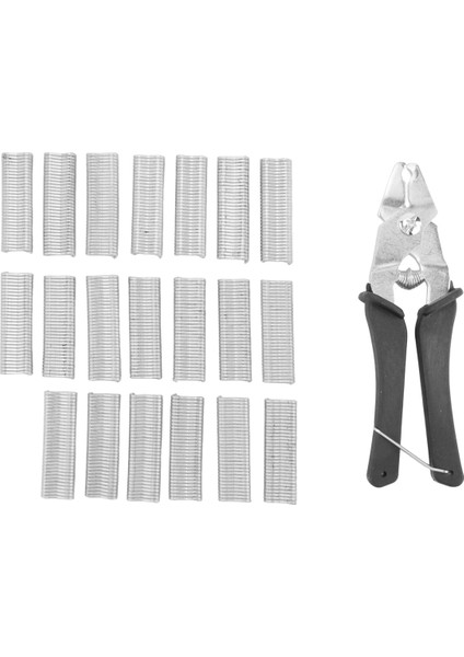 Adet Domuz Halkası Pense Aleti ve 600 Adet M Klips Tavuk Kafesi Tel Örgü Sıkma Lehim Bağlantı Kaynak Onarım Aletleri (Yurt Dışından)