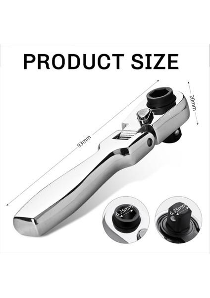 2'si 1 Arada Düz Saplı Cırcırlı Anahtar 1/4 Çift Uçlu (Yurt Dışından) modelleri