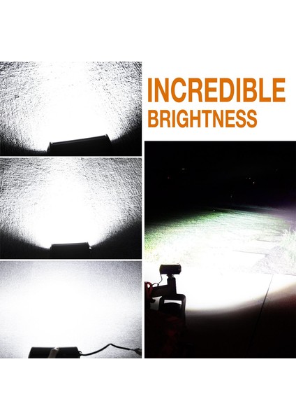 7 Inç 120W Kombo LED Işık Çubukları Noktasal Su Baskını Işını Iş Sürüşü Offroad Tekne Araba Traktör Kamyon 4x4 Suv Atv 12V 24V (Yurt Dışından) fırsatları